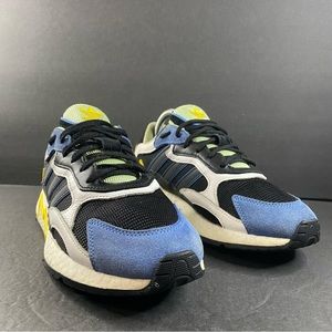 Adidas Originals Tresc Run BoostMen's Running Shoes Black/Yellow/Blue  Size 8
